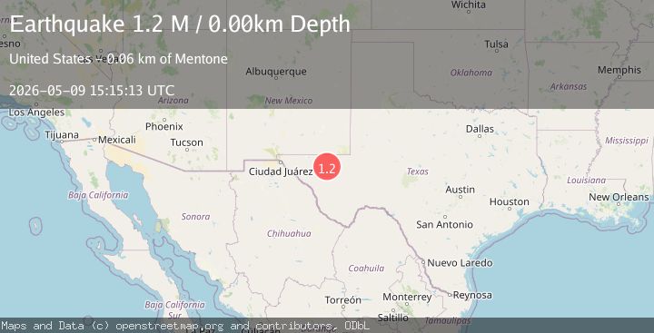 Map of western Texas