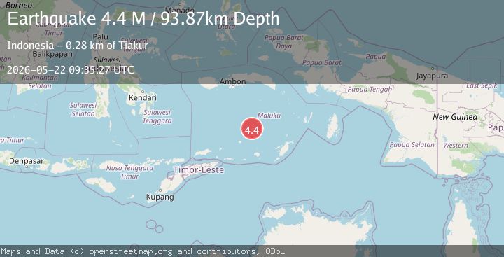 Map of Banda Sea