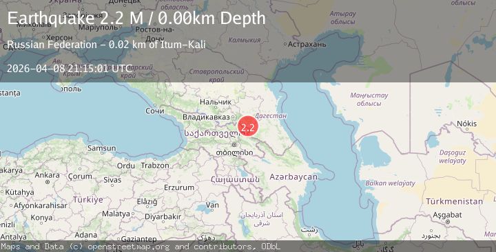 Map of Caucasus region, Russia
