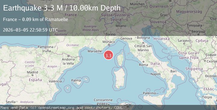 Map of western Mediterranean Sea