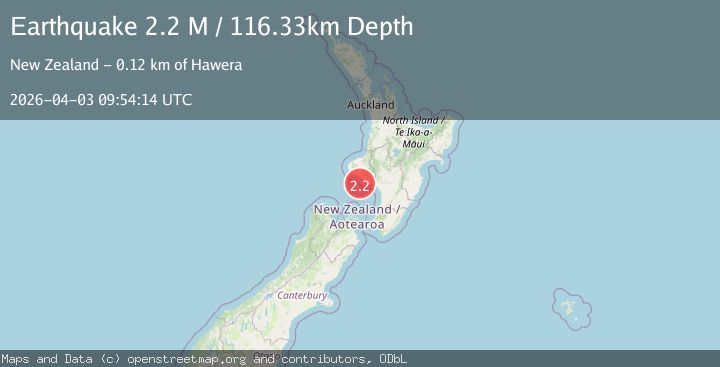Map of North Island of New Zealand