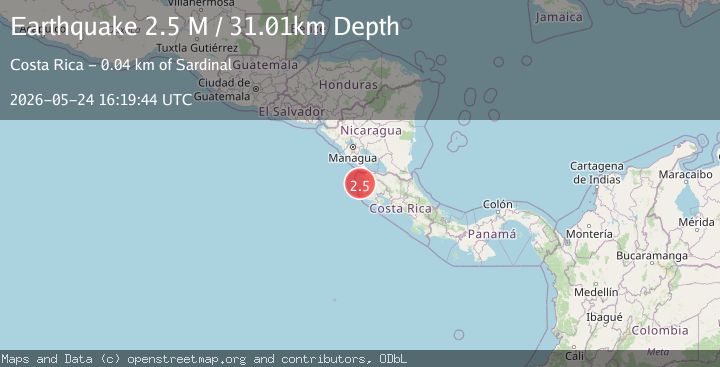 Map of Costa Rica