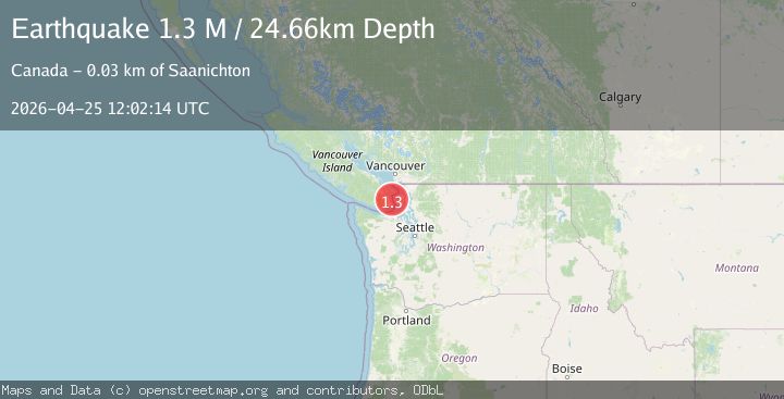 Map of Vancouver Island, Canada region