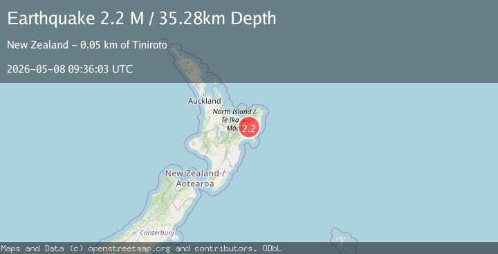 Map of Gisborne District, New Zealand