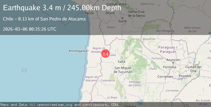 Map of Salta, Argentina
