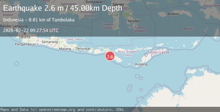 Map of Sumba region, Indonesia