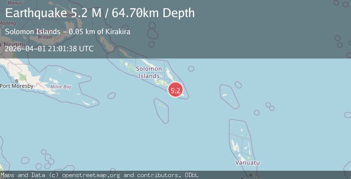 Map of Solomon Islands