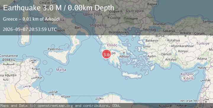 Map of Offshore southern Greece