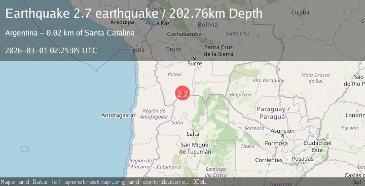 Map of Potosi, Bolivia