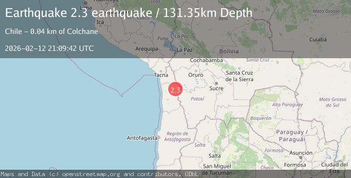 Map of Tarapaca, Chile