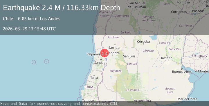 Map of Mendoza, Argentina