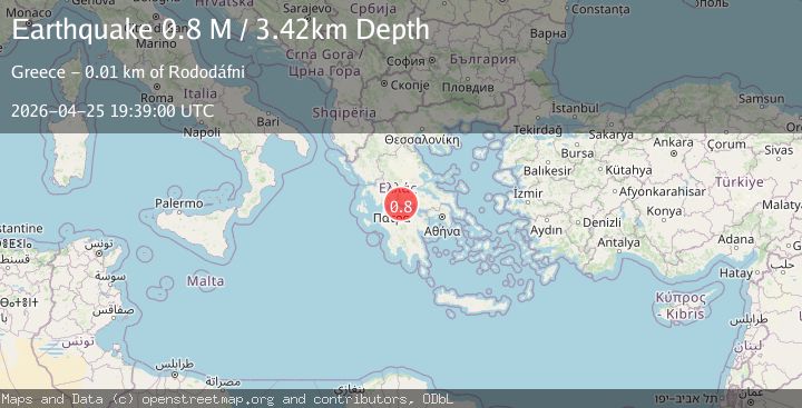 Map of Near the coast of Greece