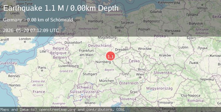 Map of Germany-Czech Republic border region