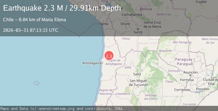 Map of Antofagasta, Chile