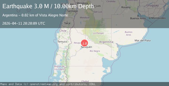 Map of Neuquen, Argentina