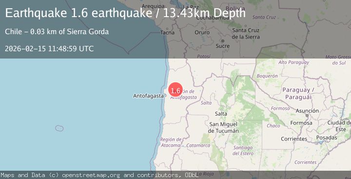 Map of Antofagasta, Chile