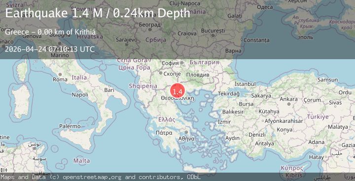 Map of Central Macedonia Region, Greece