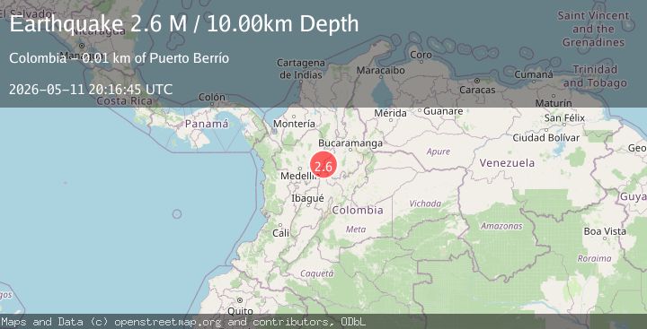 Map of northern Colombia