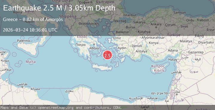 Map of Dodecanese Islands, Greece