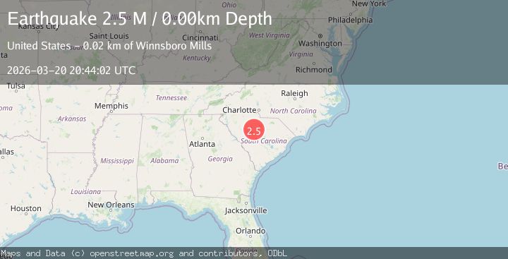 Map of South Carolina