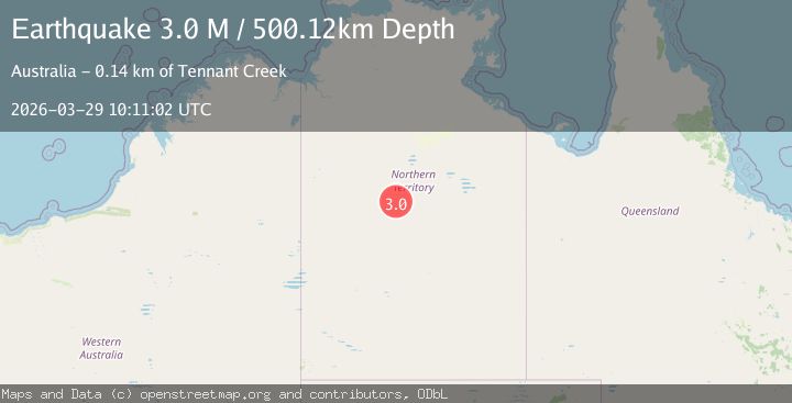 Map of Northern Territory, Australia