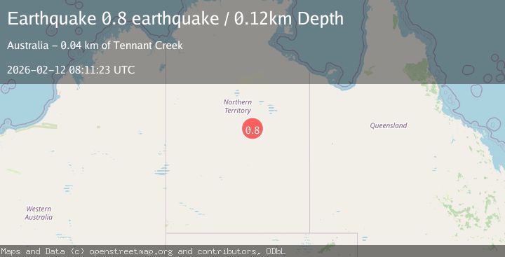 Map of Northern Territory, Australia