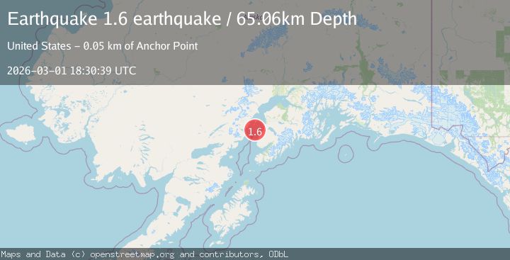 Map of Kenai Peninsula, Alaska