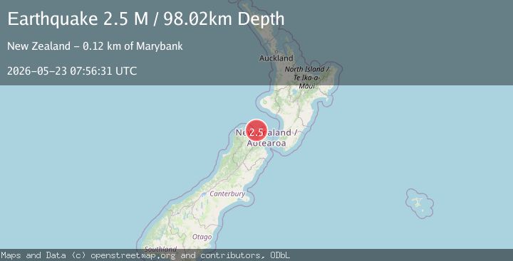 Map of Cook Strait, New Zealand