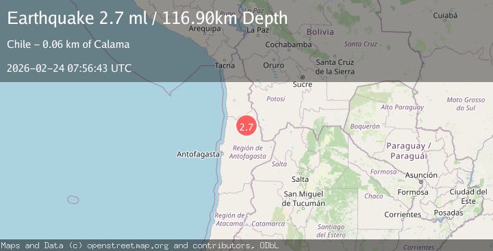 Map of Antofagasta, Chile
