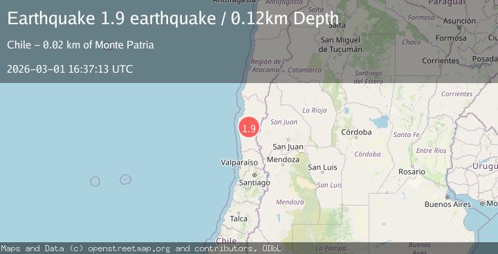 Map of Coquimbo, Chile