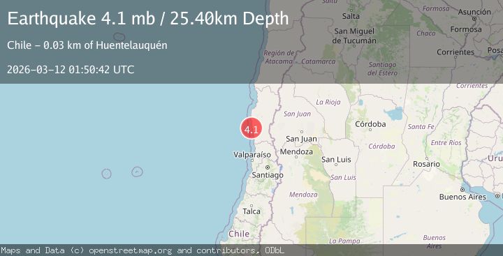 Map of offshore Coquimbo, Chile