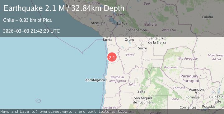 Map of Tarapaca, Chile