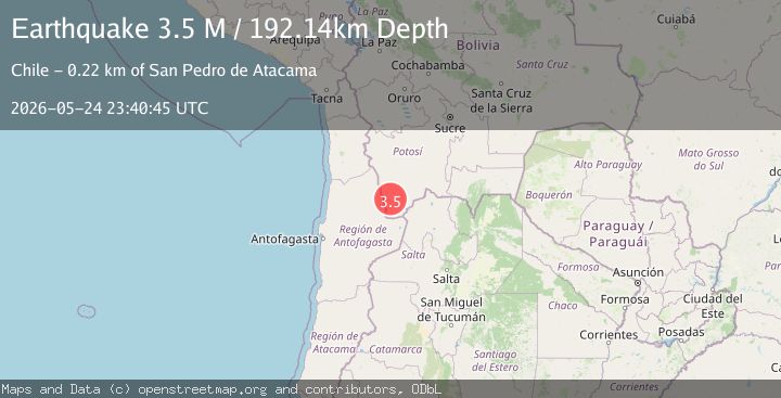 Map of Potosi, Bolivia