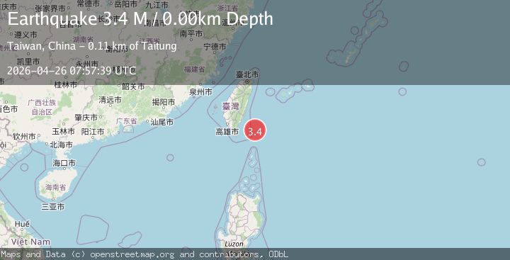 Map of Taiwan region