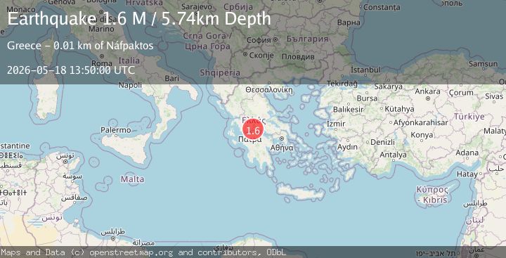 Map of Central Greece