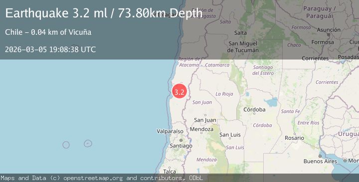 Map of Coquimbo, Chile