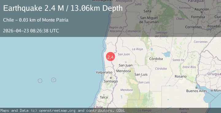 Map of Coquimbo, Chile