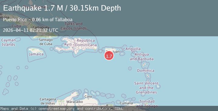 Map of Puerto Rico region