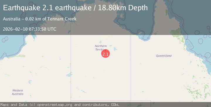 Map of Northern Territory, Australia