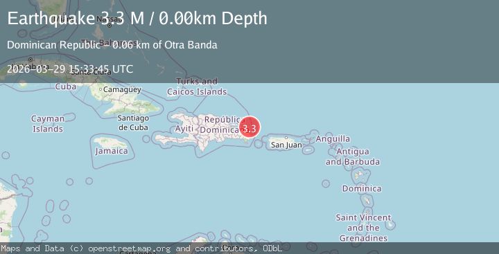 Map of Dominican Republic region