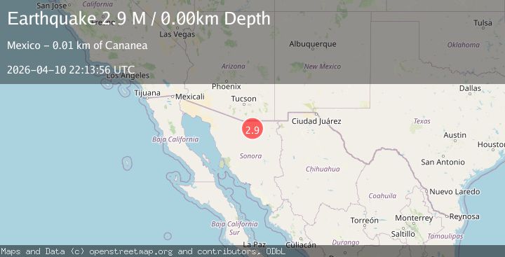 Map of Sonora, Mexico