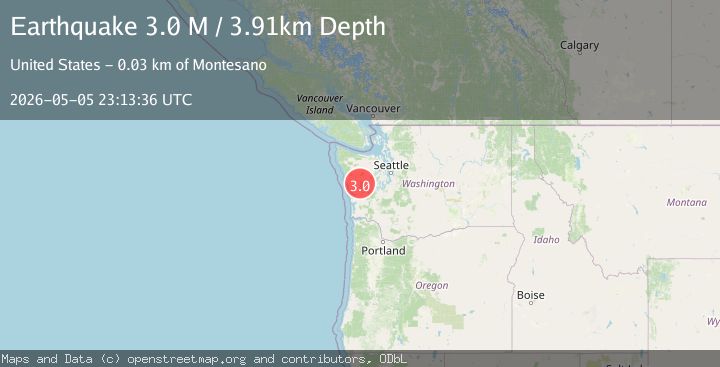 Map of Olympic Peninsula, Washington