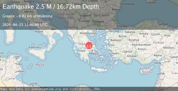 Map of Central Greece