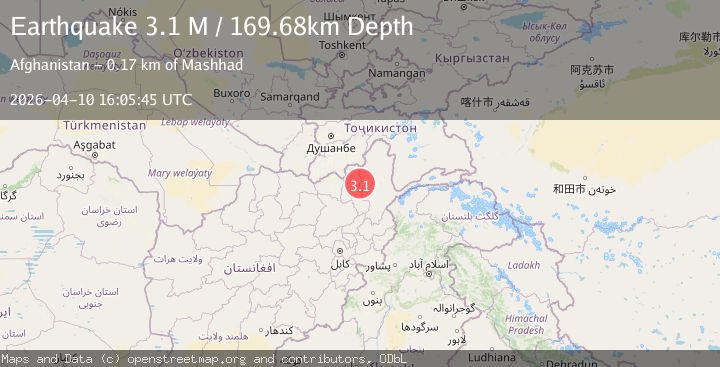 Map of Hindu Kush region, Afghanistan