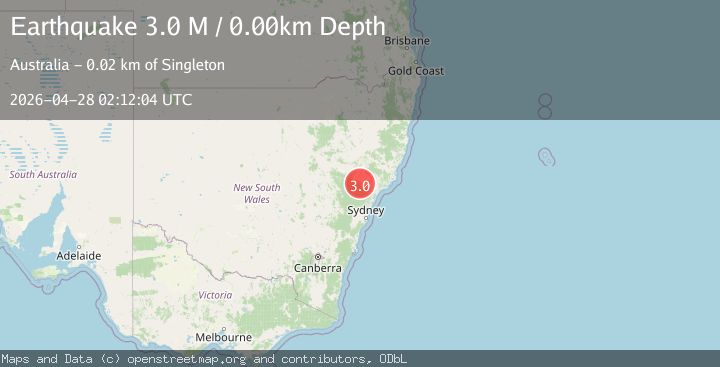 Map of New South Wales, Australia