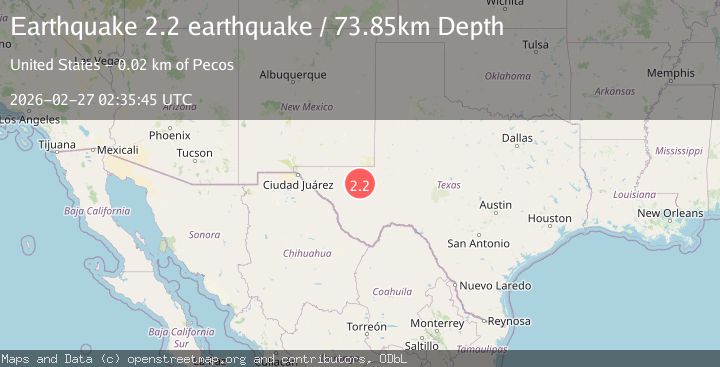 Map of western Texas