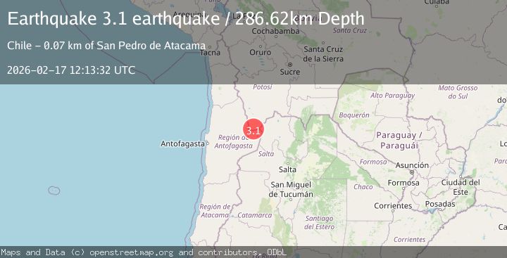 Map of Potosi, Bolivia