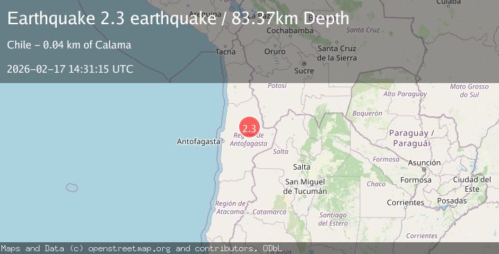 Map of Antofagasta, Chile