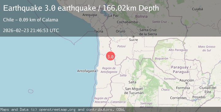 Map of Antofagasta, Chile