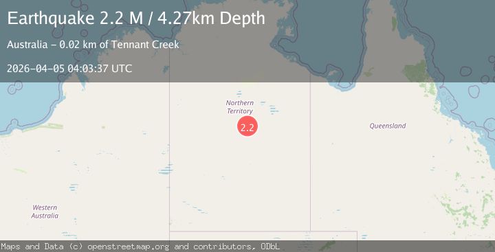 Map of Northern Territory, Australia